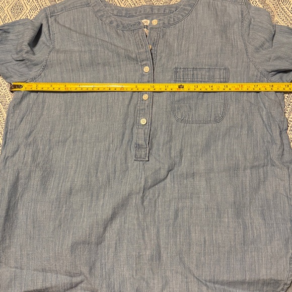 LOFT softened denim top - Picture 8 of 9